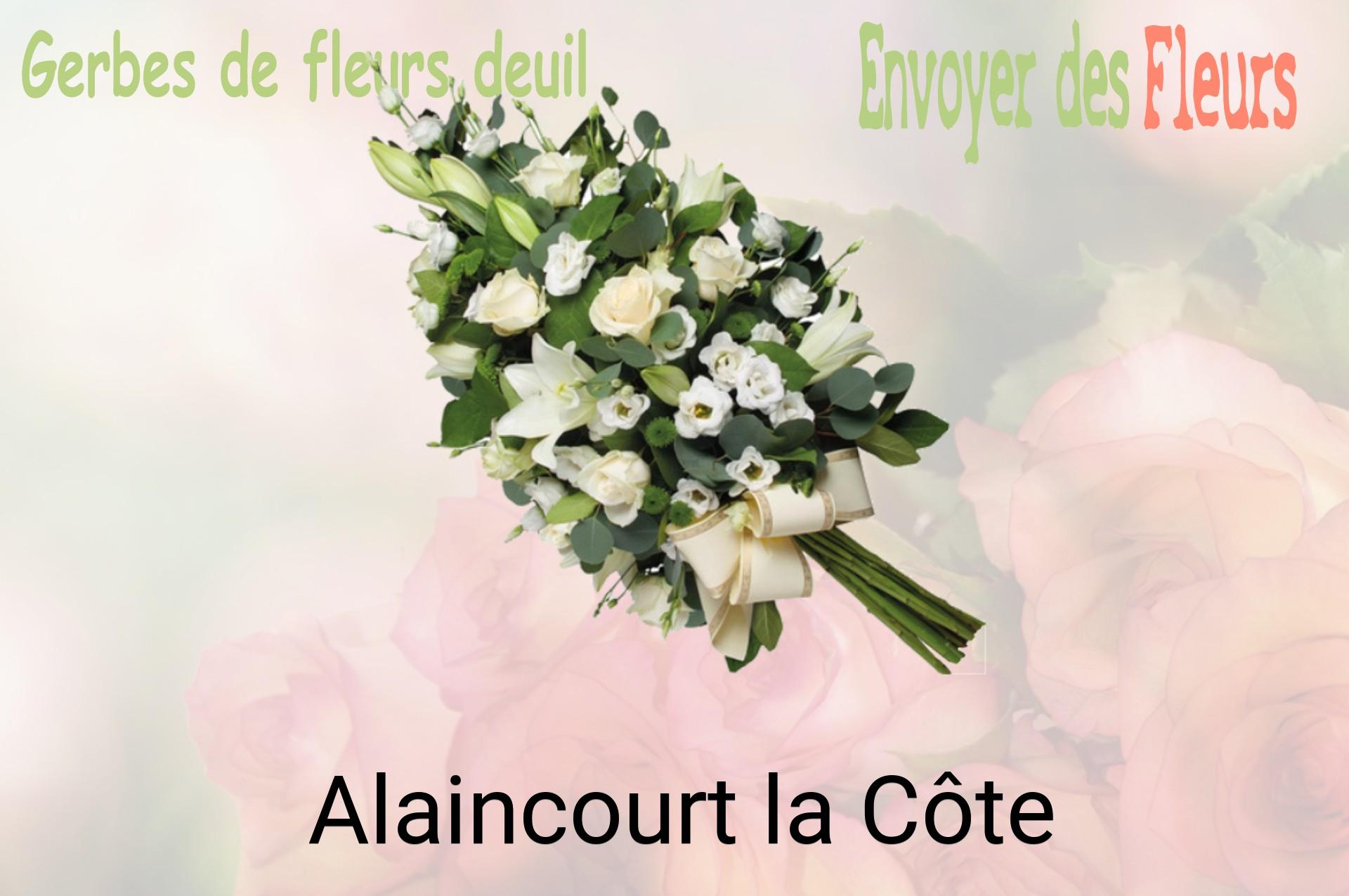 Gerbe de fleurs de deuil livrée à Alaincourt-la-Côte